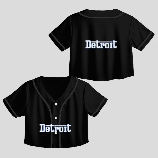 Detroit, MI | City Stripes Crop Top Baseball Jerseys