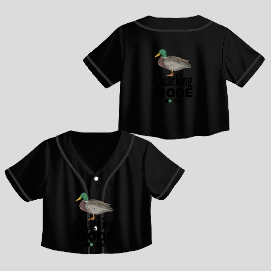 Mallard Duck Crop Top Baseball Jerseys