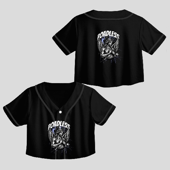 [SANG store] - Roadless Angel Y2K Crop Top Baseball Jerseys