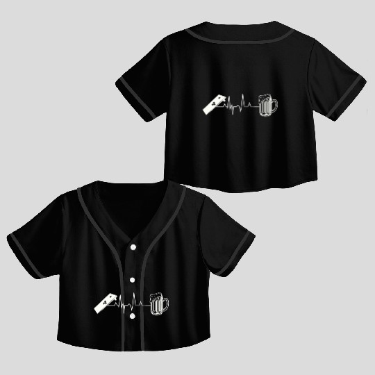 Cornhole Lawn Game Crop Top Baseball Jerseys