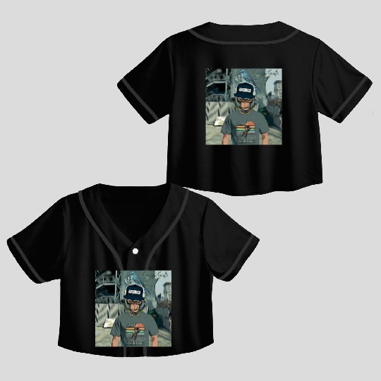 Gangsta Gorilla-Silverback Swanson Gorilla Wear Crop Top Baseball Jerseys