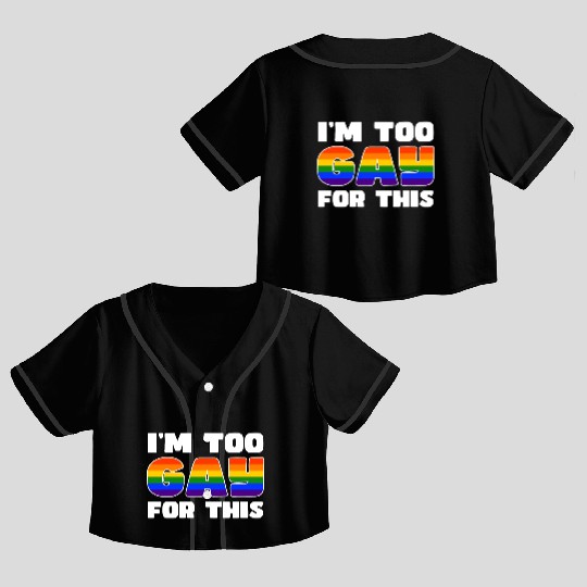 Rainbow Connection Embrace ,Happy Pride Crop Top Baseball Jerseys