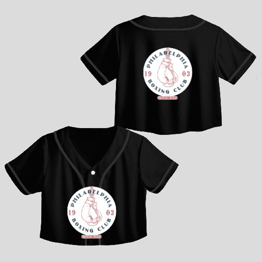 Philadelphia Boxing Club 1903 Sticker Crop Top Baseball Jerseys