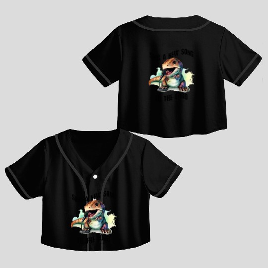DLM KIDS SING A NEW SONG B1U Crop Top Baseball Jerseys