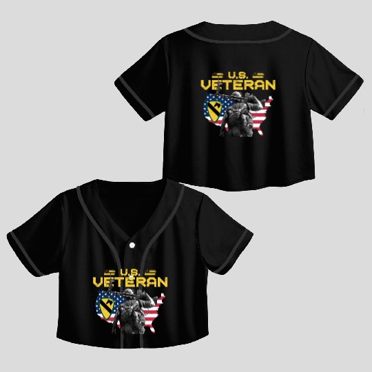 US VETERAN Crop Top Baseball Jerseys