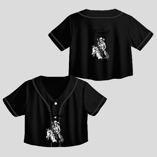 Wild Cowgirl Crop Top Baseball Jerseys