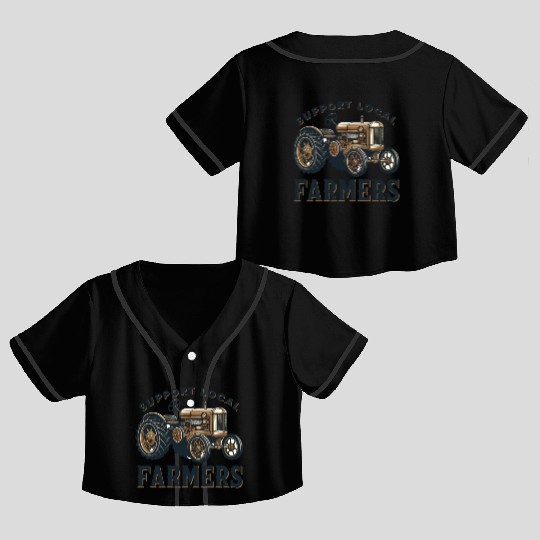 Farmers Market Farmer Agriculture Farming Food Crop Top Baseball Jerseys