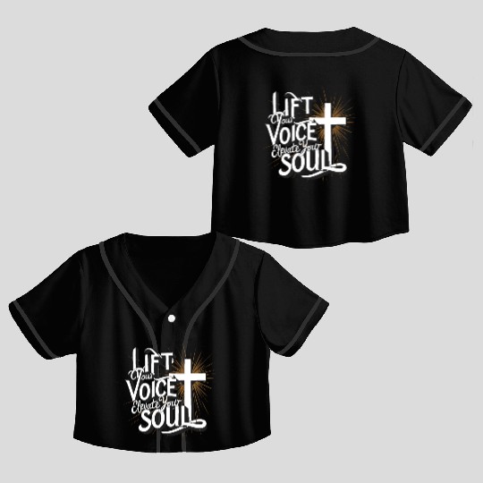 Prayer Songs Jesus Christ Religious Music Praise Crop Top Baseball Jerseys