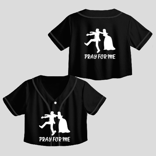 Wedding Bride Groomsmen Groom Crop Top Baseball Jerseys