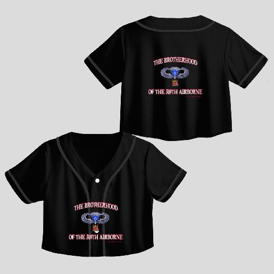 Ol Koot Designs BROTHERHOOD AIRBORNE Crop Top Baseball Jerseys