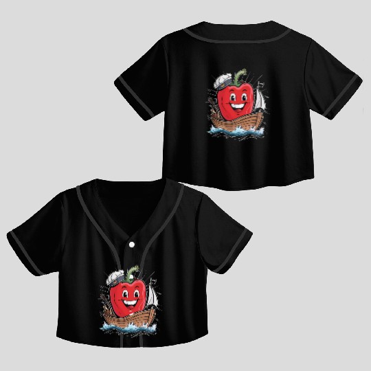 Bell Pepper Sailing Crop Top Baseball Jerseys