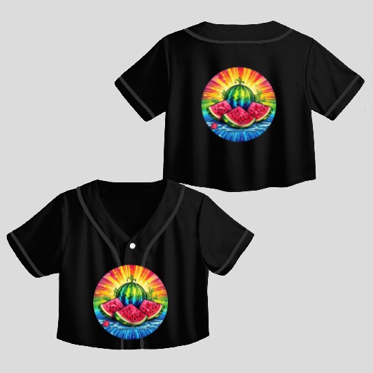 LGBTQ Melon Crop Top Baseball Jerseys