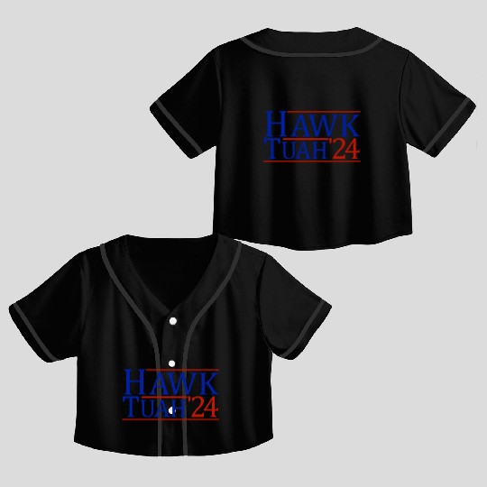 Hawk Tuah '24 Elect Hawk Tuah 2024 Crop Top Baseball Jerseys