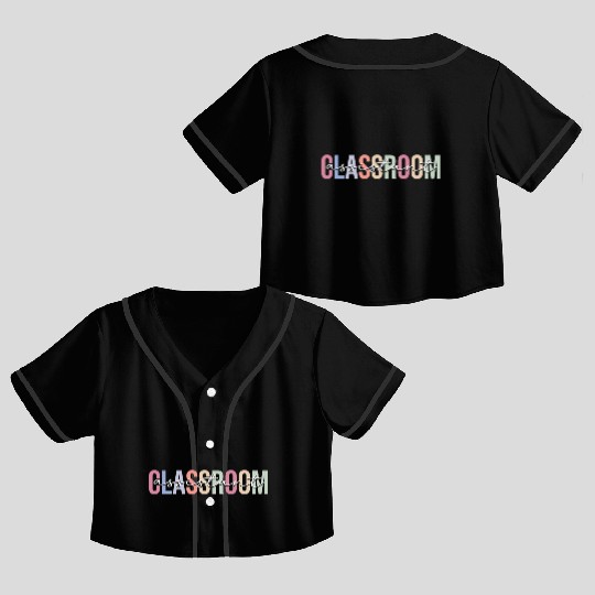 Classroom Assistant Teacher Assistant School Crop Top Baseball Jerseys