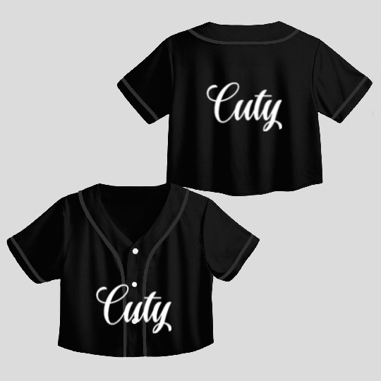 Sweet pet name girlfriend sweetheart sweet mouse Crop Top Baseball Jerseys