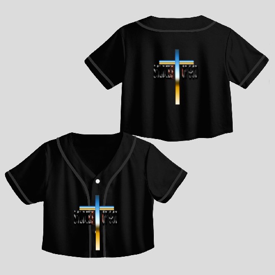 Soldier Of GOD - Christian clothing Crop Top Baseball Jerseys