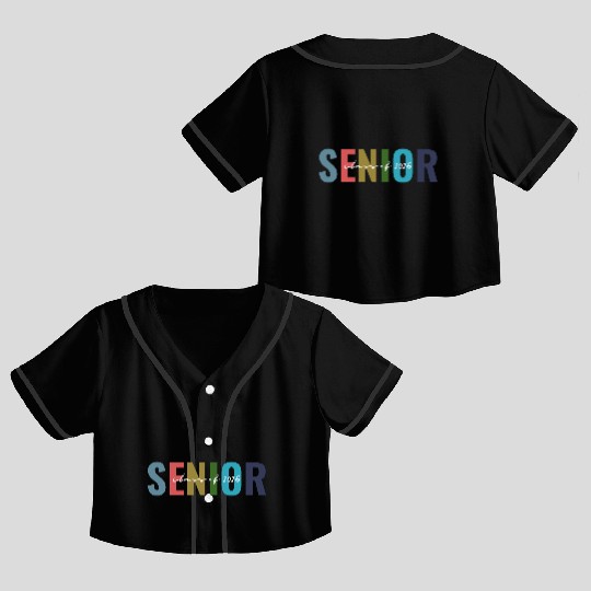 Class of 2025 senior graduation back to school Crop Top Baseball Jerseys