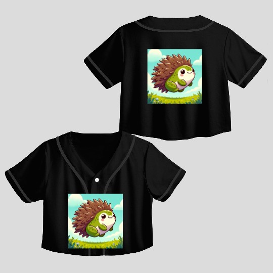 The frog-hedgehog Crop Top Baseball Jerseys