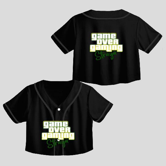 GameOverGaming GTA Straya Parody Crop Top Baseball Jerseys