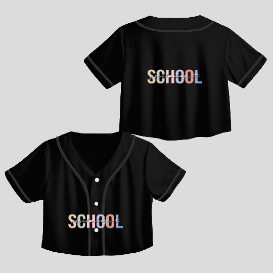 School Psychologist School Psych Psychology Crop Top Baseball Jerseys