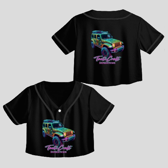Jeep overland Crop Top Baseball Jerseys