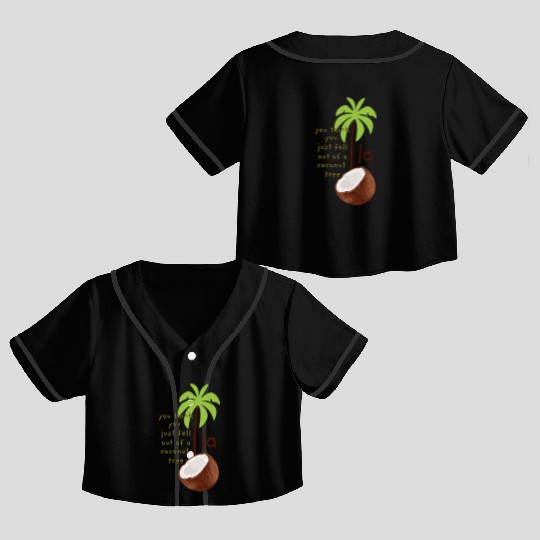 Coconut Tree Kamala Harris Democrats Election 2024 Crop Top Baseball Jerseys