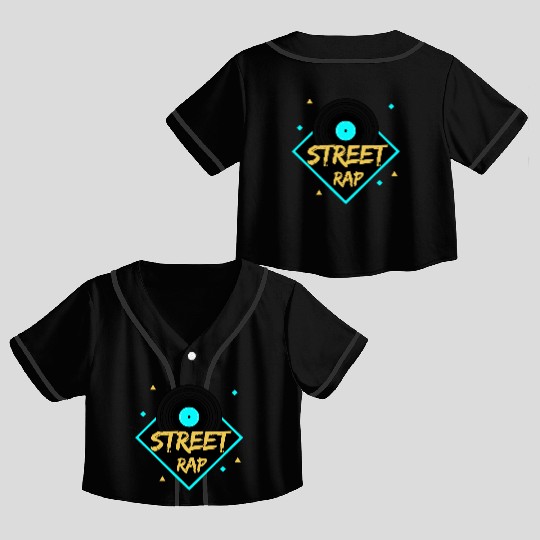 Street Rap Crop Top Baseball Jerseys
