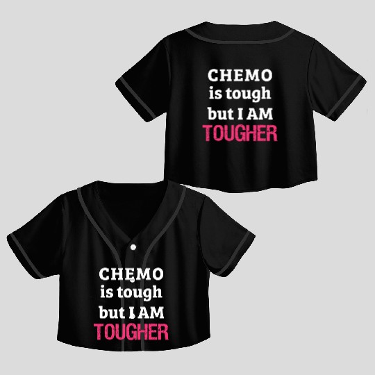 Chemo Support Chemotherapy Care Package Pink Beat Crop Top Baseball Jerseys