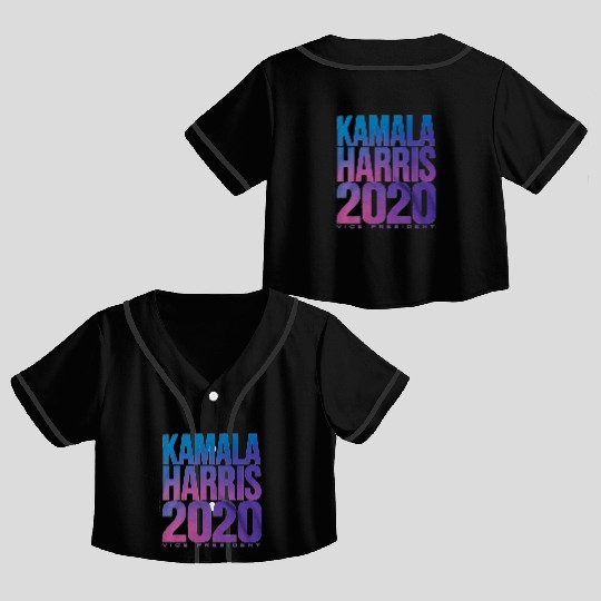 kamala harris Crop Top Baseball Jerseys