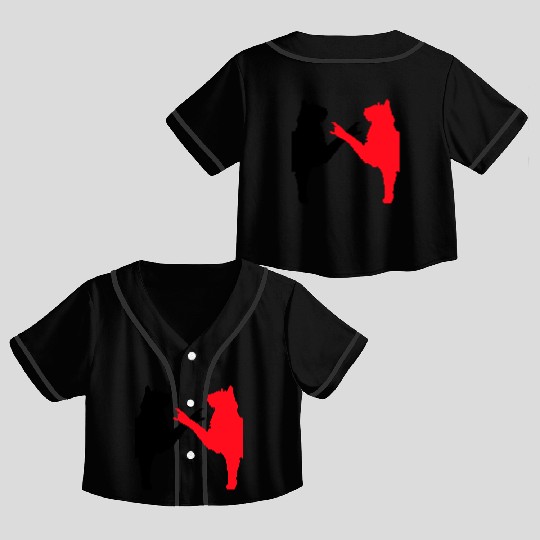 Cat Team Heavy Metal Hard Rock Music Pet Friends Crop Top Baseball Jerseys