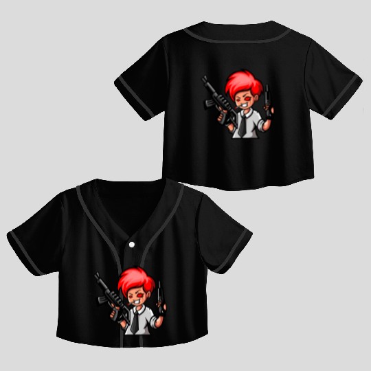 Gangster Gamer Crop Top Baseball Jerseys