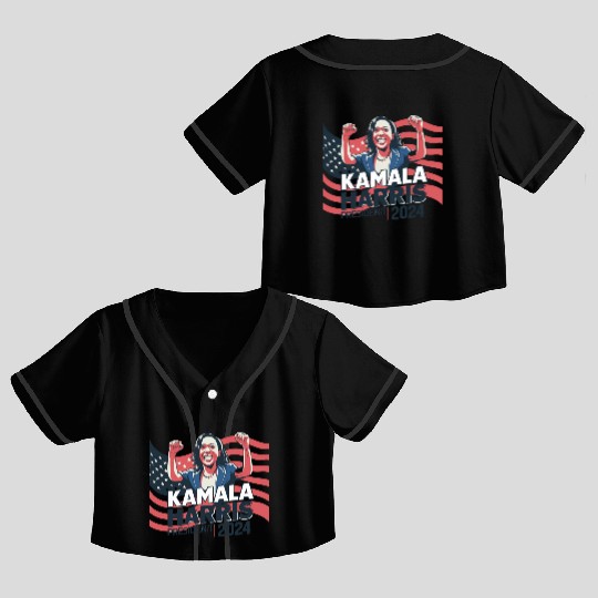 Kamala Harris 24 For The People, Crop Top Baseball Jerseys