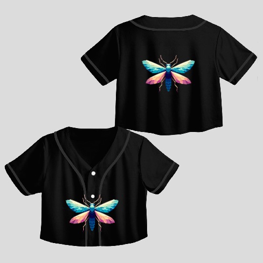 Fireflies,Lightning Bug Crop Top Baseball Jerseys