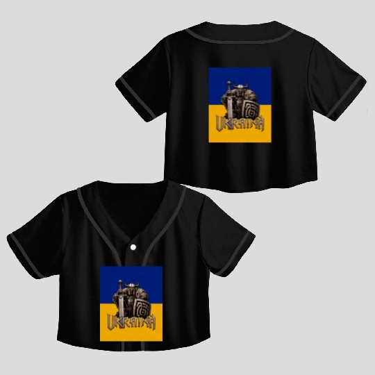 Embrace Your Warrior Heritage, Ukrainian Pride Crop Top Baseball Jerseys