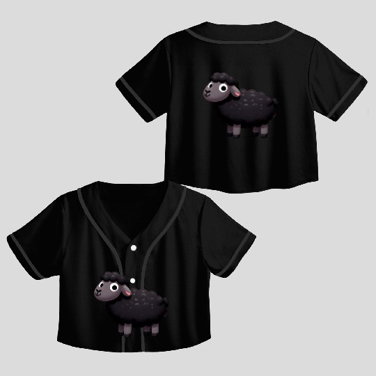 BLACK SHEEP for the Black Sheep of the family! Crop Top Baseball Jerseys