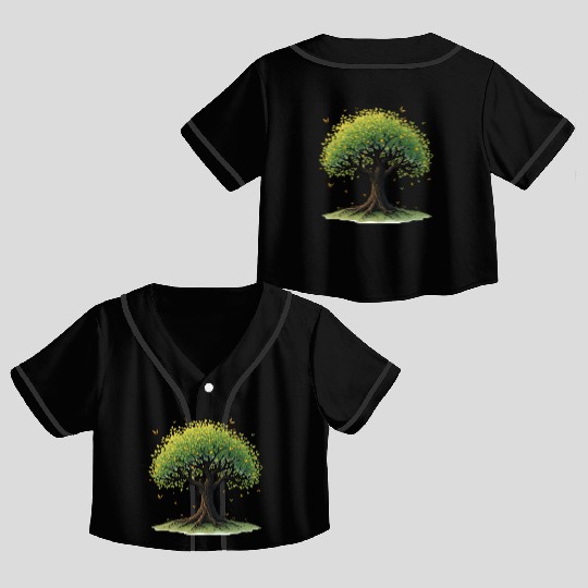Tree of Life Crop Top Baseball Jerseys