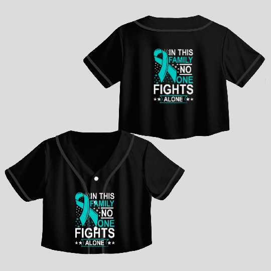 Wellness Collection - Family, No-one Fights Alone Crop Top Baseball Jerseys