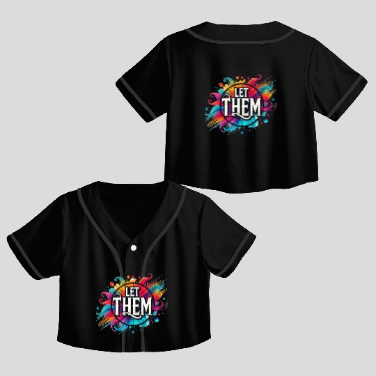 Wellness Collection - Let Them Crop Top Baseball Jerseys