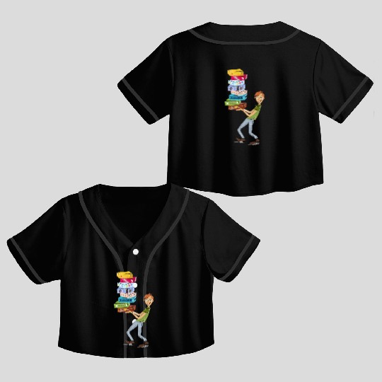 Board Game Fan Crop Top Baseball Jerseys