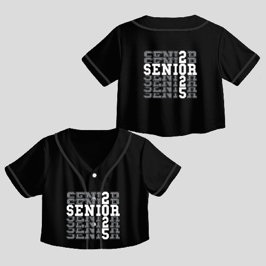 Class Of 2025 Senior 2025 Back To School Crop Top Baseball Jerseys