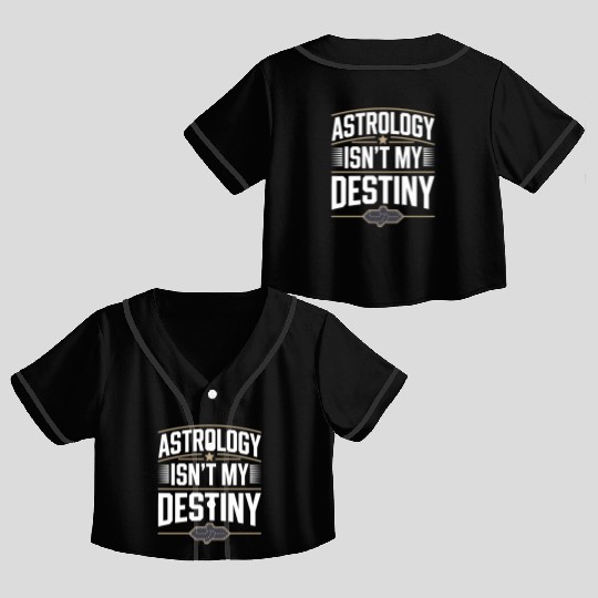 Astrology Skeptic Critical Thinking Crop Top Baseball Jerseys