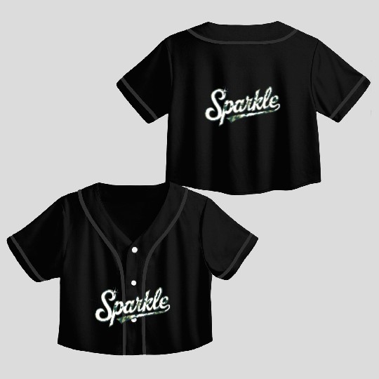 The Sparkle Army Camouflage Crop Top Baseball Jerseys