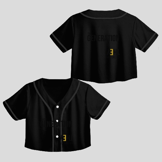 This Generation Not like us - Blk Crop Top Baseball Jerseys