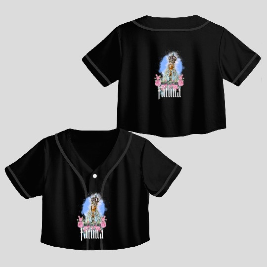 Our Lady of the Rosary of Fátima - Portugal Crop Top Baseball Jerseys