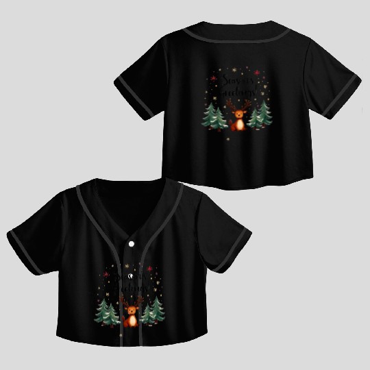 season's greetings Crop Top Baseball Jerseys