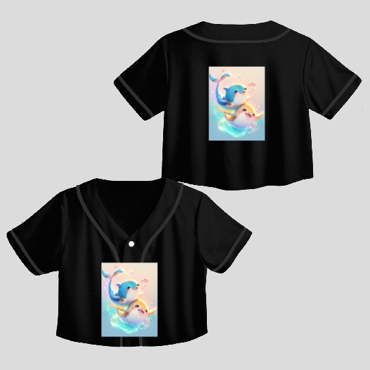 Happy birthday bevels tuna Crop Top Baseball Jerseys