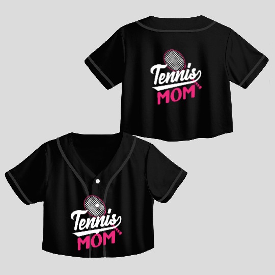 Tennis Mom Passionate Spirit Crop Top Baseball Jerseys