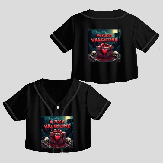 My bloody Valentine Crop Top Baseball Jerseys