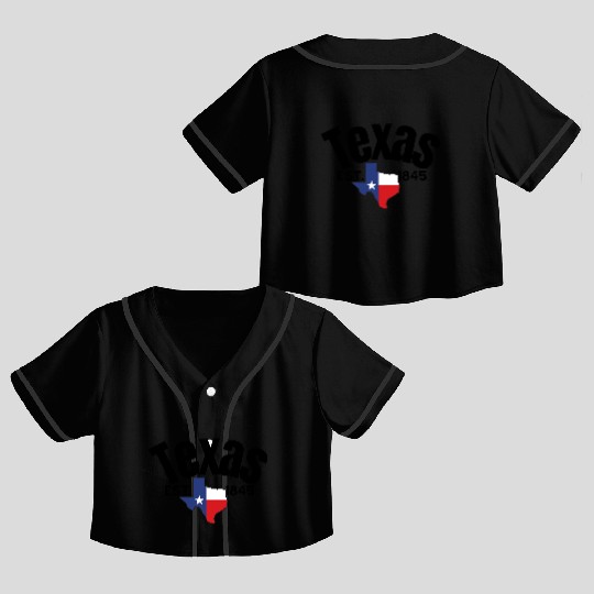 Texas Gift Crop Top Baseball Jerseys