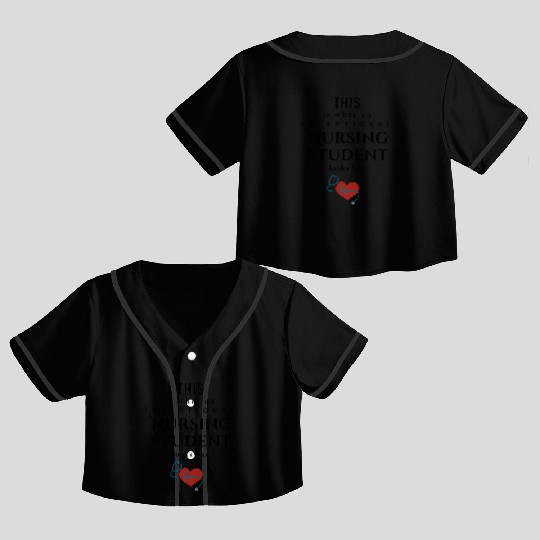 Nursing Student Crop Top Baseball Jerseys
